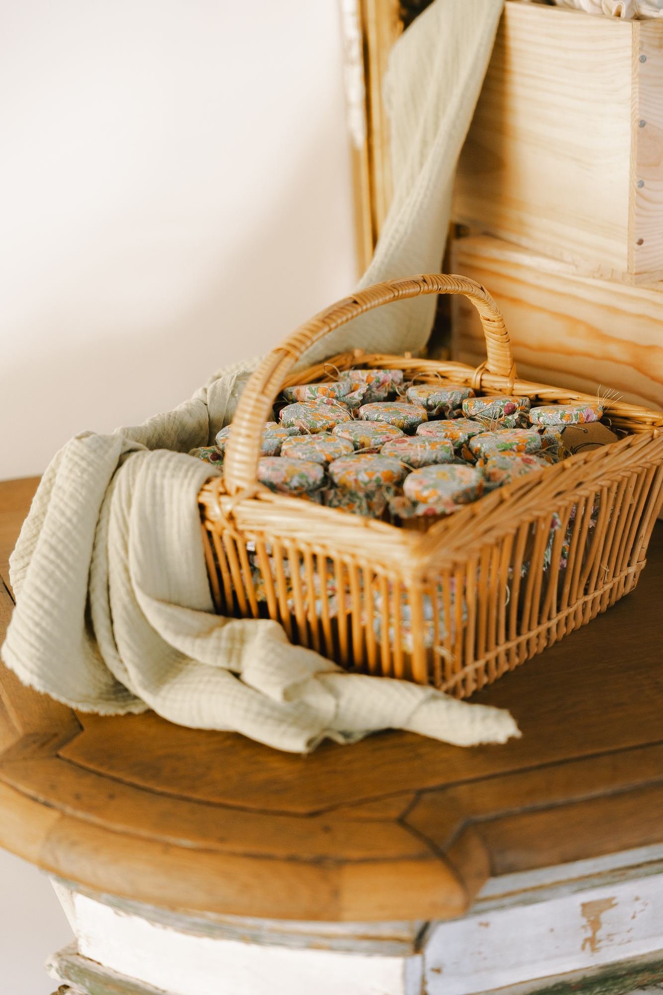Panier de cadeaux pour les invités