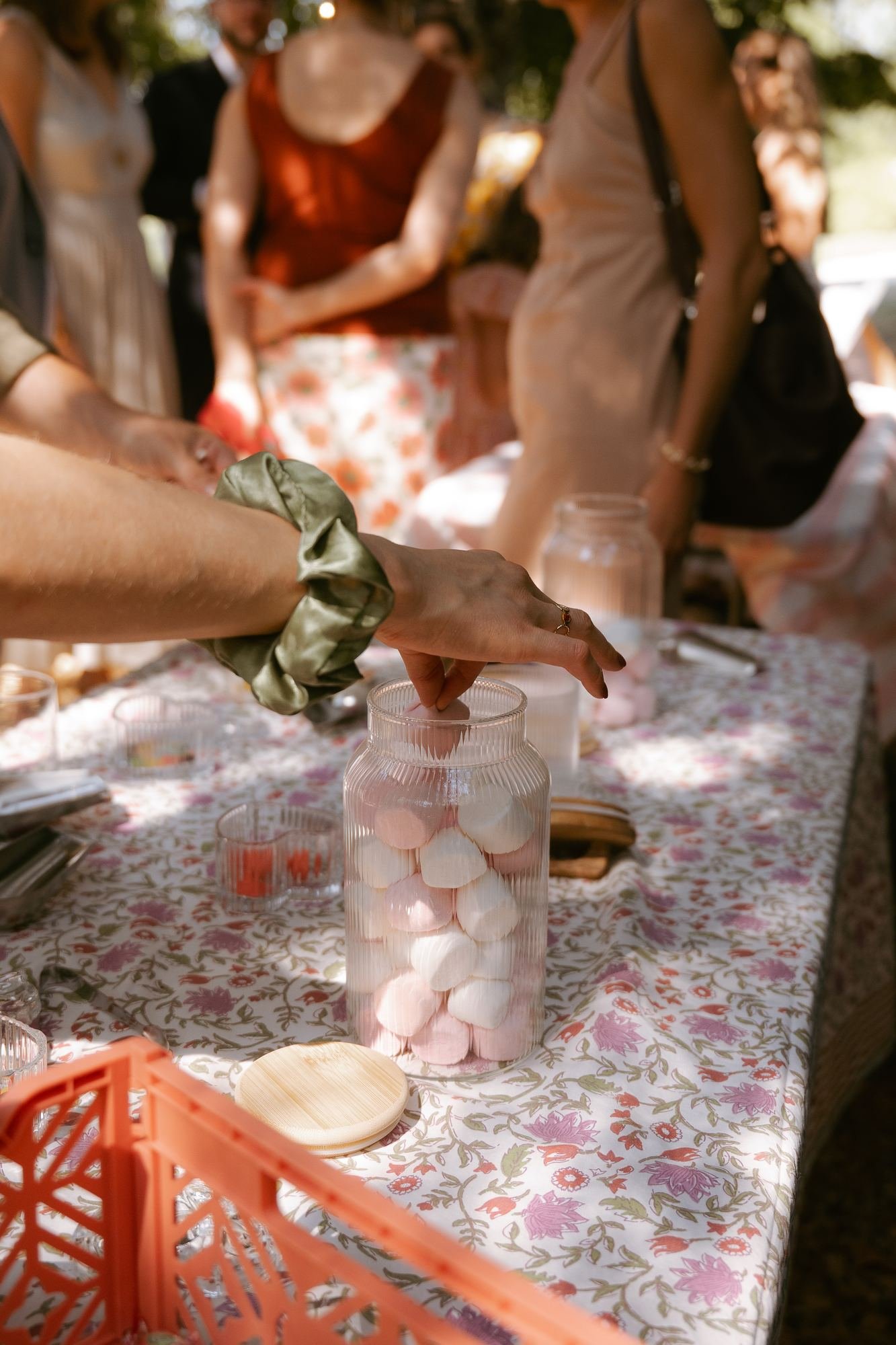 Bonbons servis aux invités